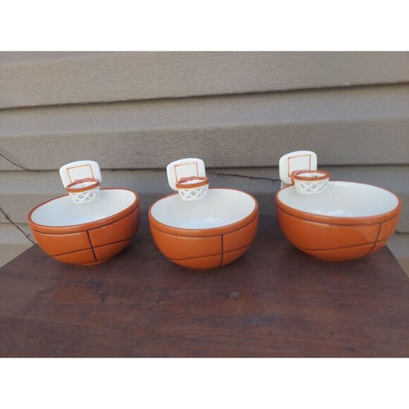 3 Max'is Creations Basketball Hoops Oversized Mug / Bowl March Madness - Picture 1 of 3